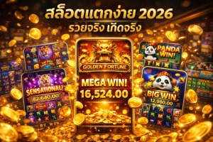 สล็อตแตกง่าย 2026 เว็บตรง ถอนจริง โบนัสใหญ่ jackpot mega win ทองคำระเบิด