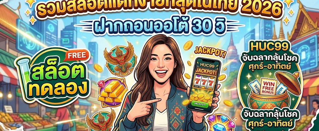 สล็อต ทดลอง แตกง่าย 2026 ฝากถอนออโต้ 30 วิ