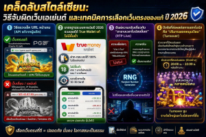 เคล็ดลับสไตล์เซียน วิธีจับผิดเว็บเอเย่นต์ และเทคนิคเลือกสล็อตเว็บตรง
